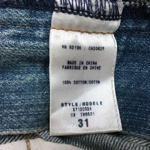 Guess Jeans Women's Pants 31 Modele Light Blue Denim Distressed - Picture 8 of 9